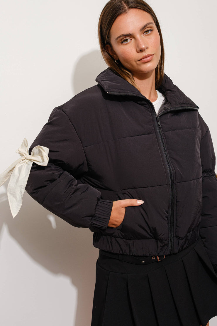 Bow Puffer Jacket