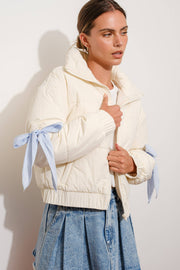 Bow Puffer Jacket