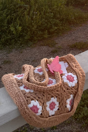 Woodstock Hand Woven Floral Bag