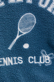 "NEWPORT TENNIS CLUB" EMBO QUARTER ZIP FLEECE