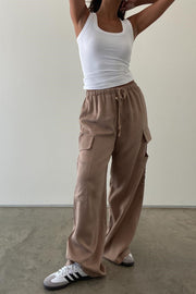 Almond Latte Relaxed Cargo Pants