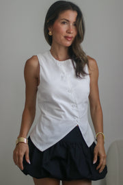 Chloe Sleeveless Cotton Vest