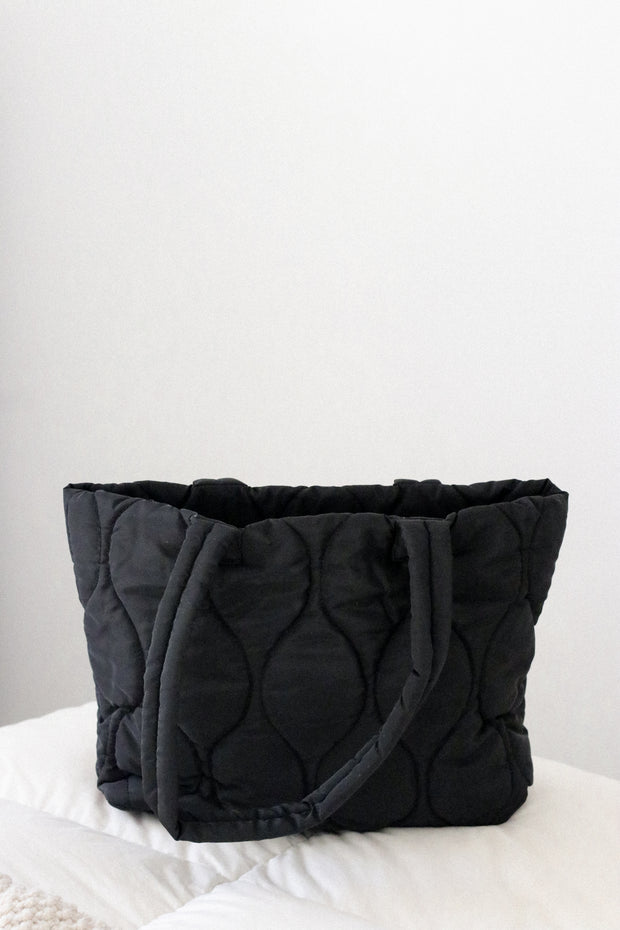 2 in 1 Nylon Quilted Tote Bag